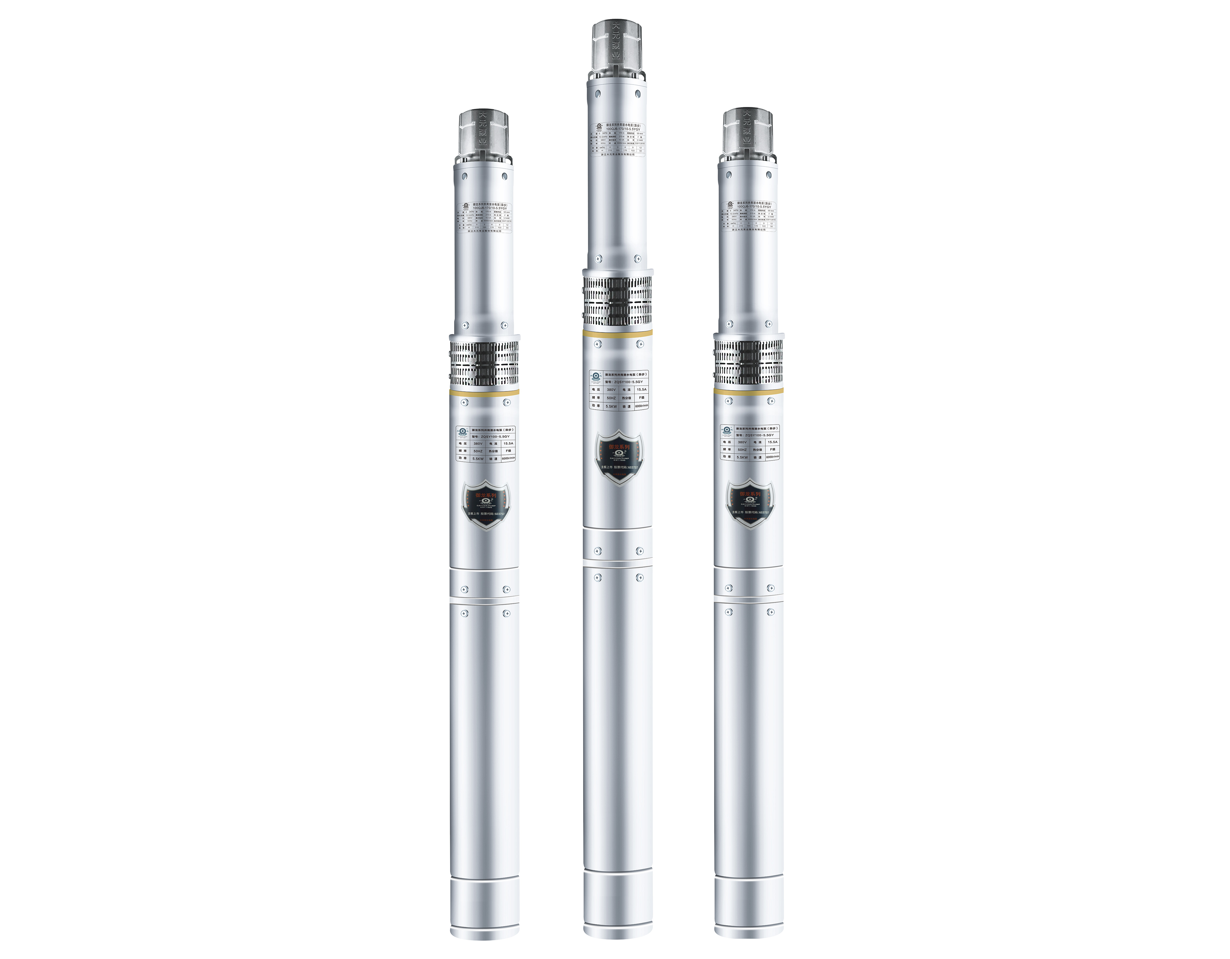 云顶国际泵业100QJ系列御龙高转速内置井用潜水电泵